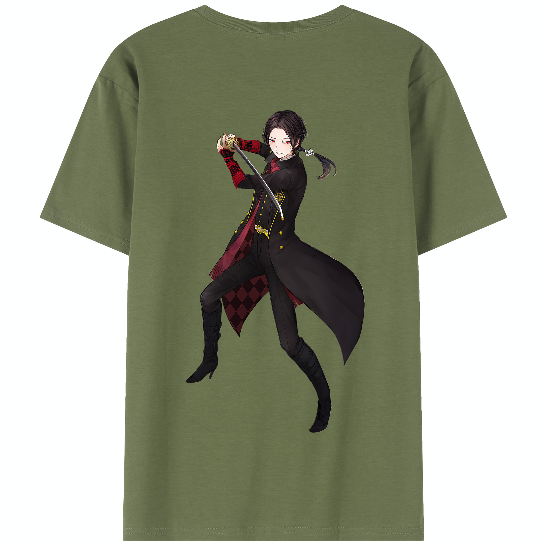 （画像用） 刀剣乱舞 Touken Ranbu 綿100％半袖Tシャツ（背面プリント）